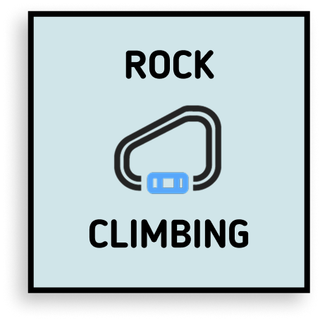 Rock climbing. 