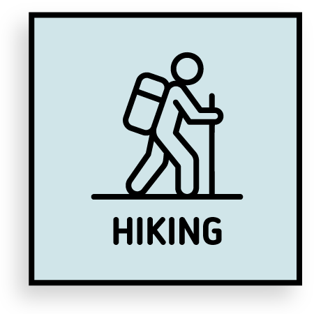 Hiking. 