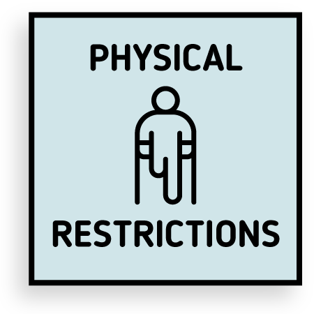 Physical restrictions.